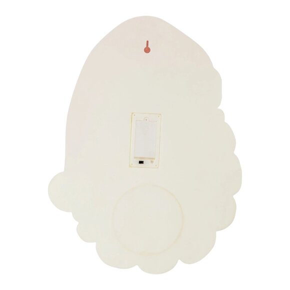 Santa Claus Face Blow Mold Lighted 16" Hanging Vintage Christmas Wall Decor NEW - Picture 4 of 6